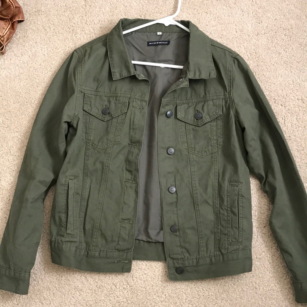 Brandy Melville Shaine olive jacket - Picture 3 of 4